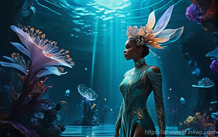 메타버스 패션쇼의 고객 맞춤형 경험 - **Prompt: "A sleek, modern metaverse user interface showing a stylish woman avatar trying on an intr...